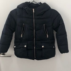 Zara Girls Short Hooded Puffer